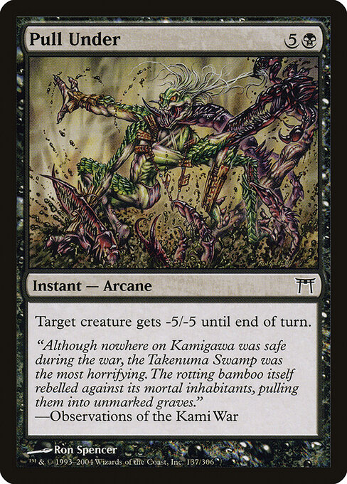 Pull Under - Champions of Kamigawa Magic card
