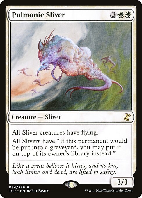 Pulmonic Sliver - Time Spiral Remastered (#34) - Illustrated by Jeff Easley - Magic: The Gathering Card