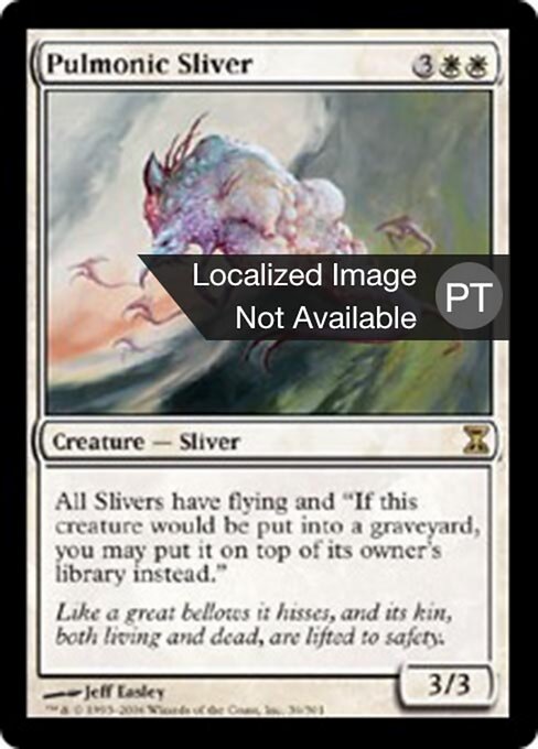 Fractius Pulmonar (Pulmonic Sliver) - Time Spiral (#36) - Illustrated by Jeff Easley - Magic: The Gathering Card
