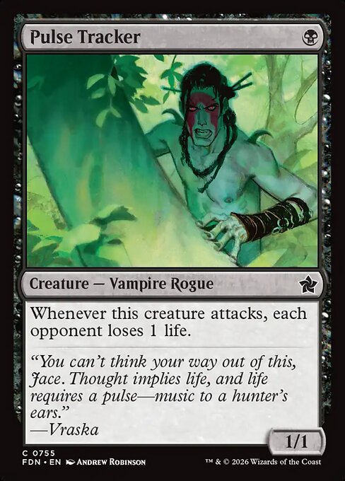 Pulse Tracker - Foundations (#755) - Illustrated by Andrew Robinson - Magic: The Gathering Card