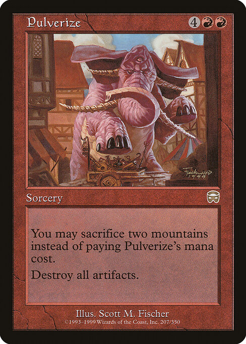 Pulverize - Mercadian Masques Magic card