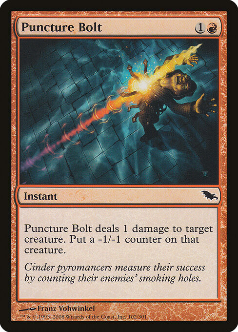 Puncture Bolt - Shadowmoor Magic card
