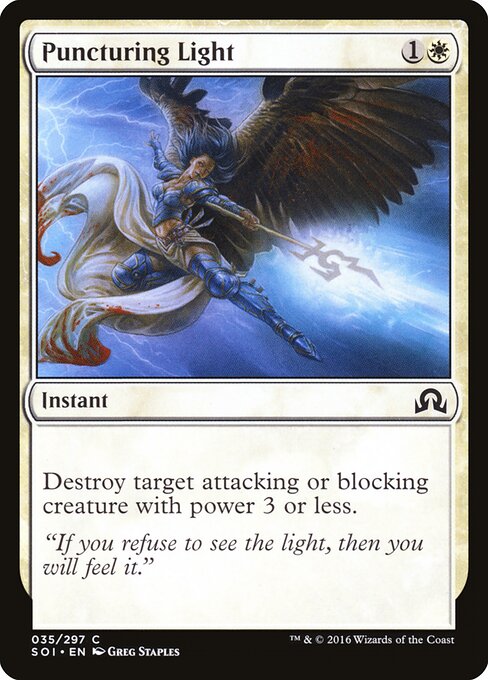 Puncturing Light - Shadows over Innistrad Magic card
