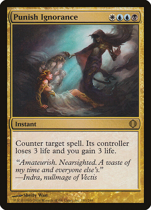 Punish Ignorance - Shards of Alara Magic card