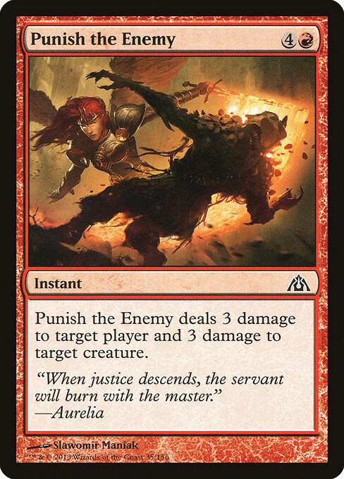 Punish the Enemy - Dragon's Maze Magic card