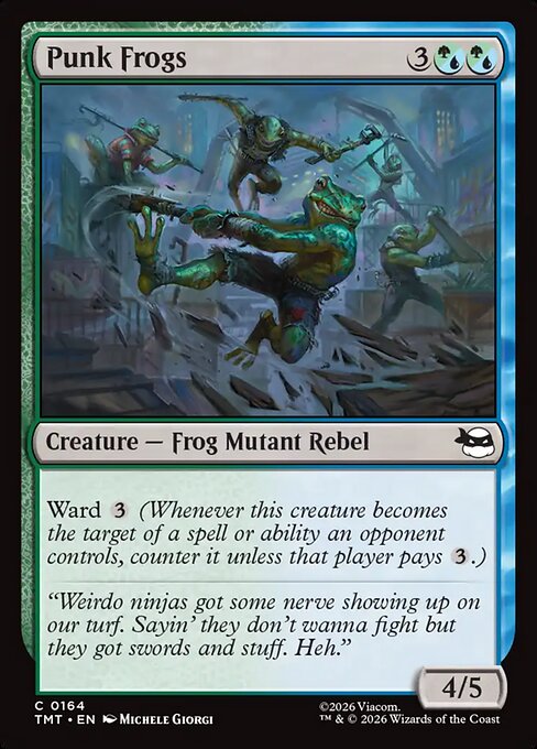 Punk Frogs - Teenage Mutant Ninja Turtles Magic card