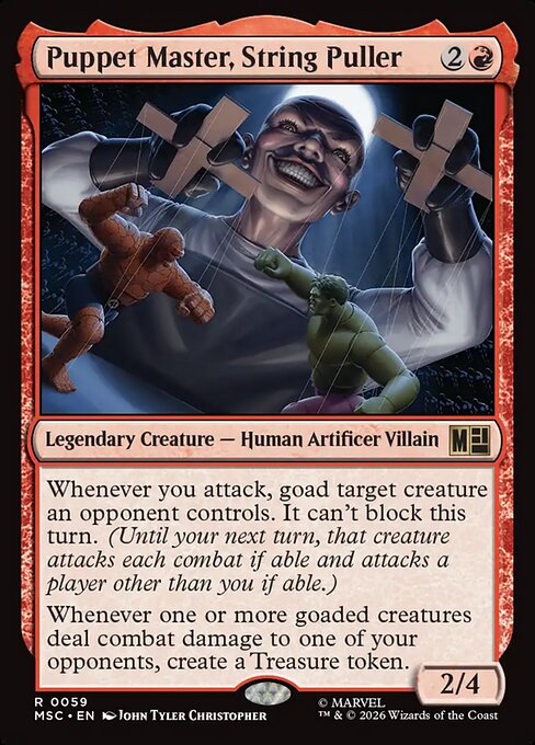 Puppet Master, String Puller - Marvel Super Heroes Commander Magic card