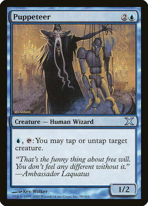 Puppeteer - Tenth Edition (#98) - Illustrated by Kev Walker - Magic: The Gathering Card