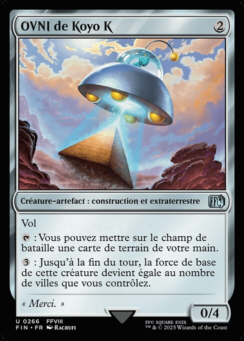 OVNI de Koyo K (PuPu UFO) - Final Fantasy (#266) - Illustrated by Racrufi - Magic: The Gathering Card