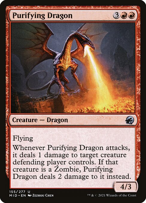 Purifying Dragon - Innistrad: Midnight Hunt Magic card