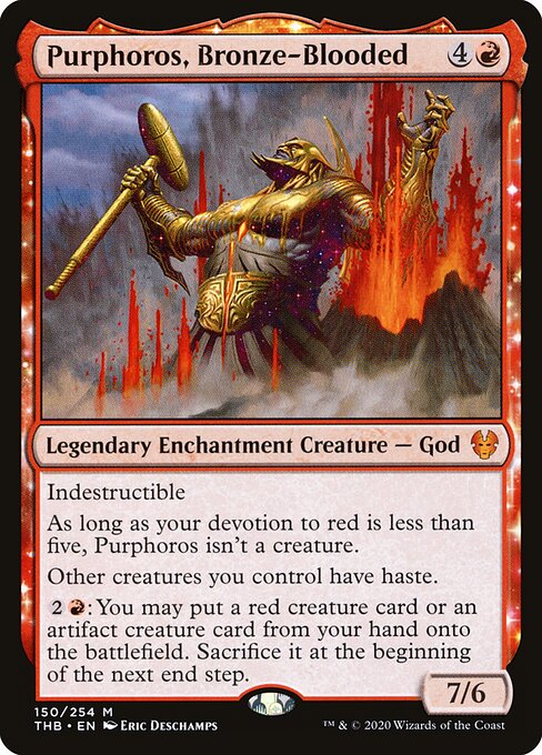 Purphoros, Bronze-Blooded - Theros Beyond Death Magic card
