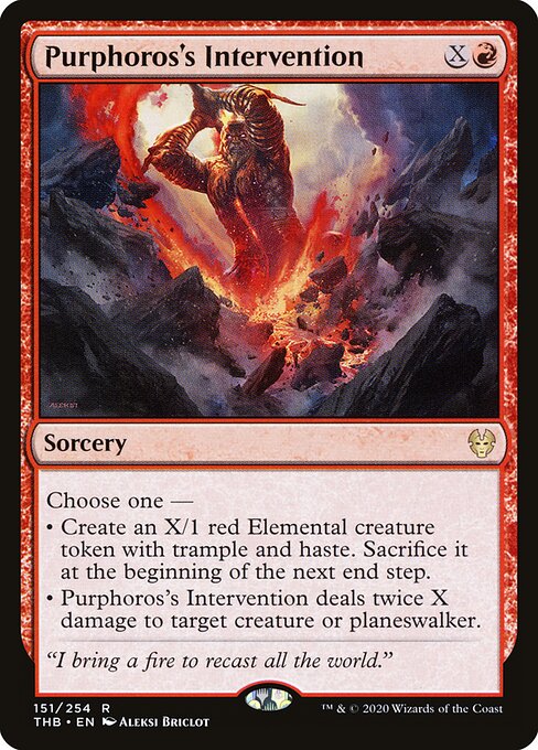 Purphoros's Intervention - Theros Beyond Death Magic card