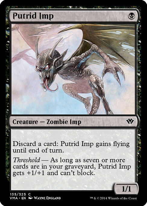 Putrid Imp - Vintage Masters Magic card