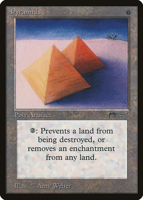 Pyramids - Arabian Nights (#67) - Illustrated by Amy Weber - Magic: The Gathering Card