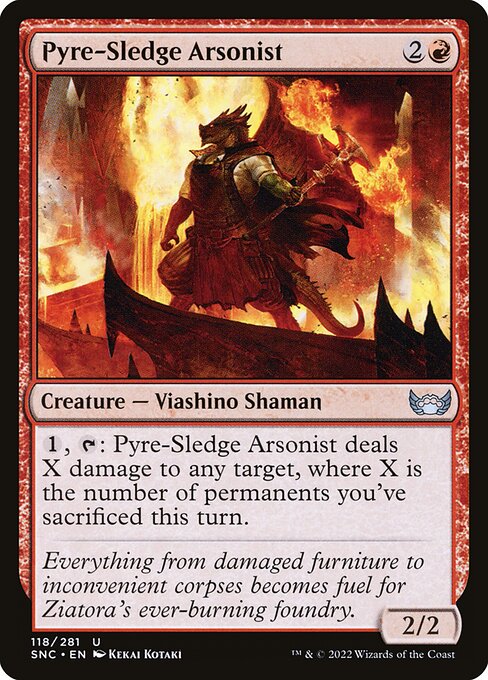Pyre-Sledge Arsonist - Streets of New Capenna Magic card