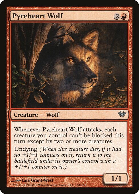Pyreheart Wolf - Dark Ascension Magic card