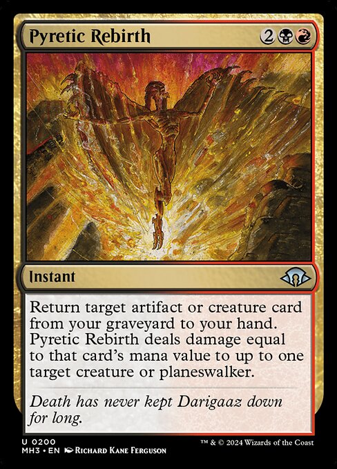 Pyretic Rebirth - Modern Horizons 3 Magic card