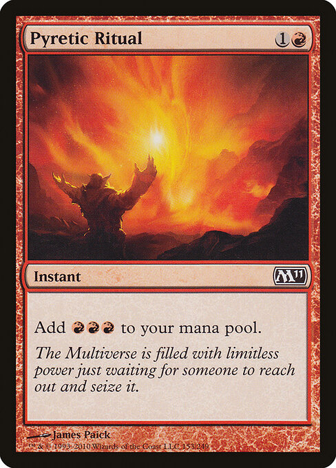Pyretic Ritual - Magic 2011 Magic card