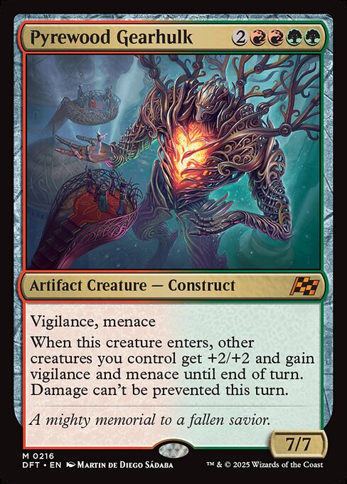 Pyrewood Gearhulk - Aetherdrift Magic card
