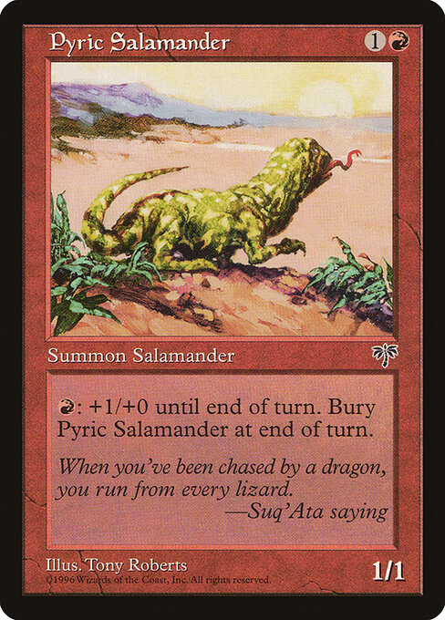 Pyric Salamander - Mirage Magic card