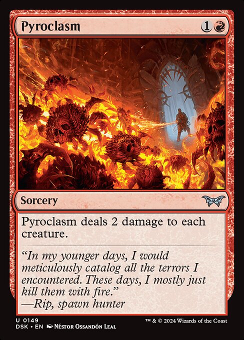 Pyroclasm - Duskmourn: House of Horror Magic card