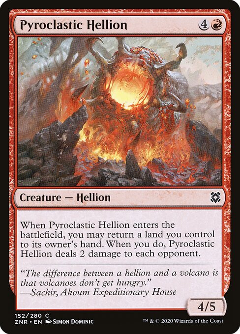 Pyroclastic Hellion - Zendikar Rising Magic card