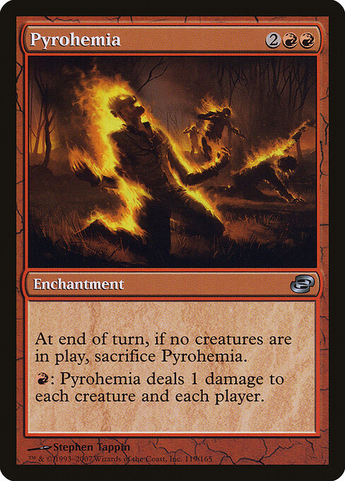 Pyrohämie (Pyrohemia) - Planar Chaos (#119) - Illustrated by Stephen Tappin - Magic: The Gathering Card