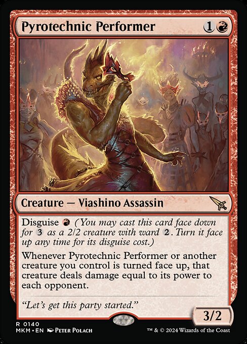 Pyrotechnic Performer - Murders at Karlov Manor Magic card