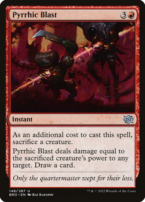 Pyrrhic Blast - The Brothers' War Magic card