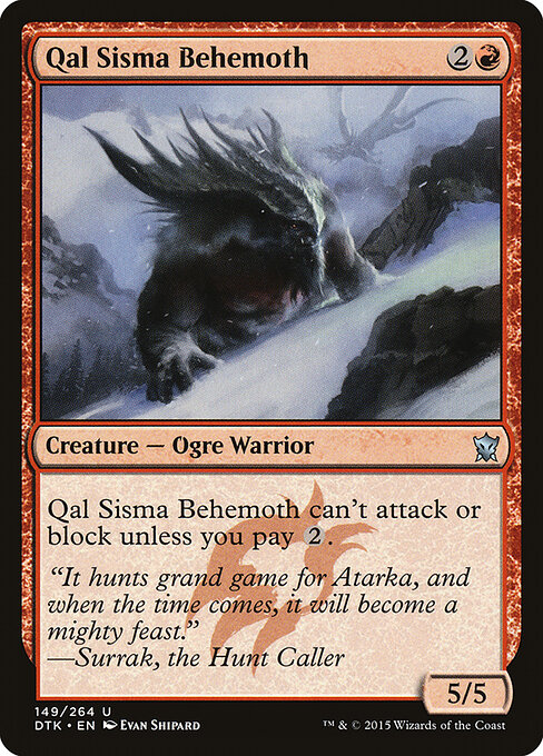 Qal Sisma Behemoth - Dragons of Tarkir Magic card