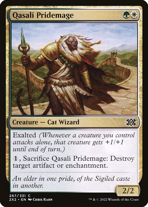 Qasali Pridemage - Double Masters 2022 (#267) - Illustrated by Chris Rahn - Magic: The Gathering Card