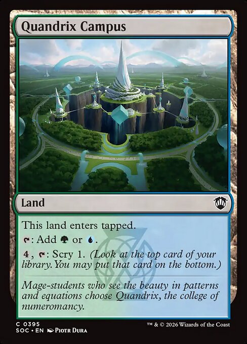 Quandrix Campus - Secrets of Strixhaven Commander Magic card