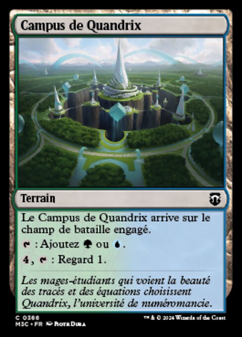Campus di Quandrix (Quandrix Campus) - Strixhaven: School of Mages (#271) - Illustrated by Piotr Dura - Magic: The Gathering Card