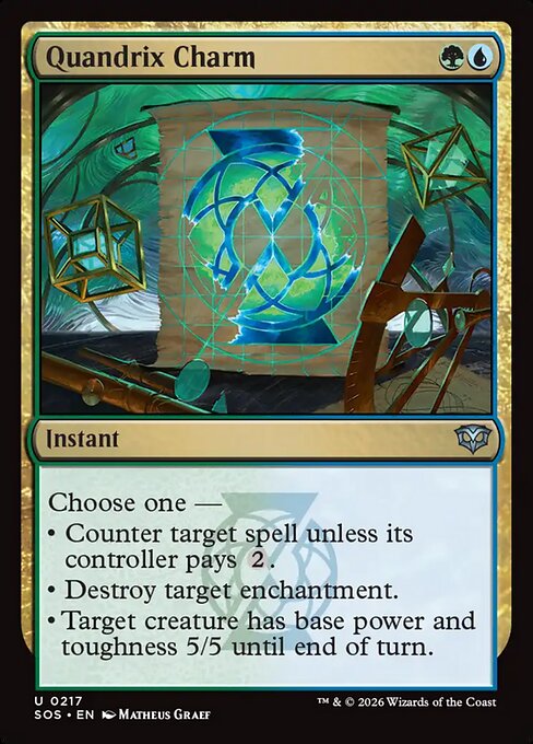 Quandrix Charm - Secrets of Strixhaven Magic card