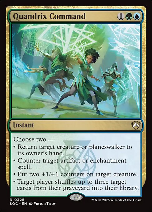 Quandrix Command - Secrets of Strixhaven Commander Magic card