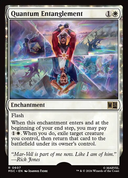Quantum Entanglement - Marvel Super Heroes Commander (#607) - Illustrated by Ioannis Fiore - Magic: The Gathering Card