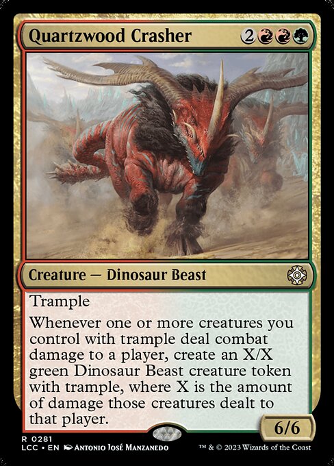 Quartzwood Crasher - The Lost Caverns of Ixalan Commander Magic card