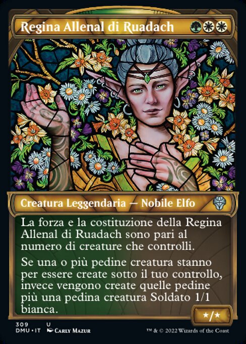 ルアダッハの女王オーリナル (Queen Allenal of Ruadach) - Dominaria United (#210) - Illustrated by Ekaterina Burmak - Magic: The Gathering Card
