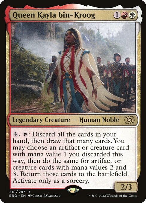 Queen Kayla bin-Kroog - The Brothers' War Magic card