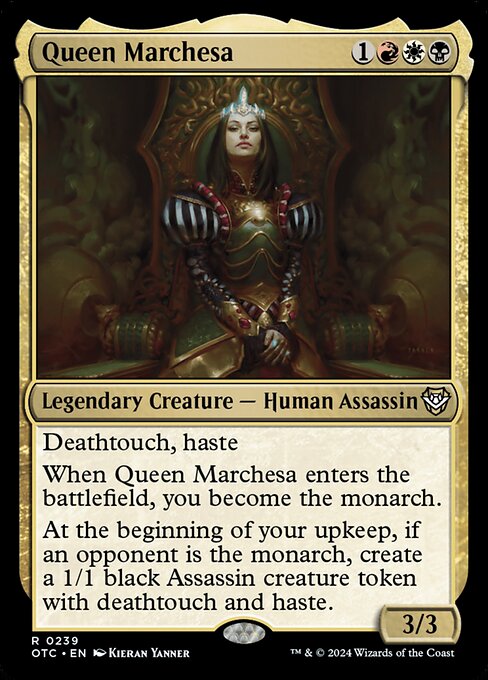 Queen Marchesa - Outlaws of Thunder Junction Commander Magic card