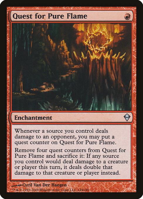 Quest for Pure Flame - Zendikar Magic card