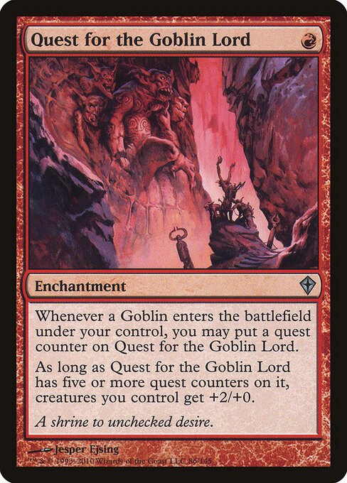 Quest for the Goblin Lord - Worldwake (#86) - Illustrated by Jesper Ejsing - Magic: The Gathering Card