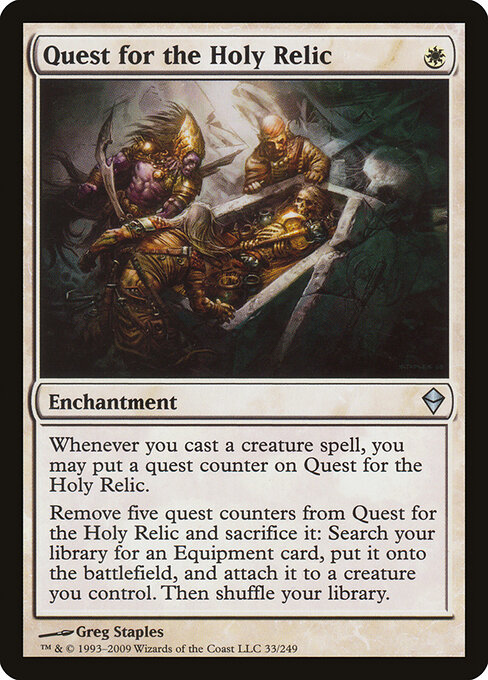 Quest for the Holy Relic - Zendikar Magic card