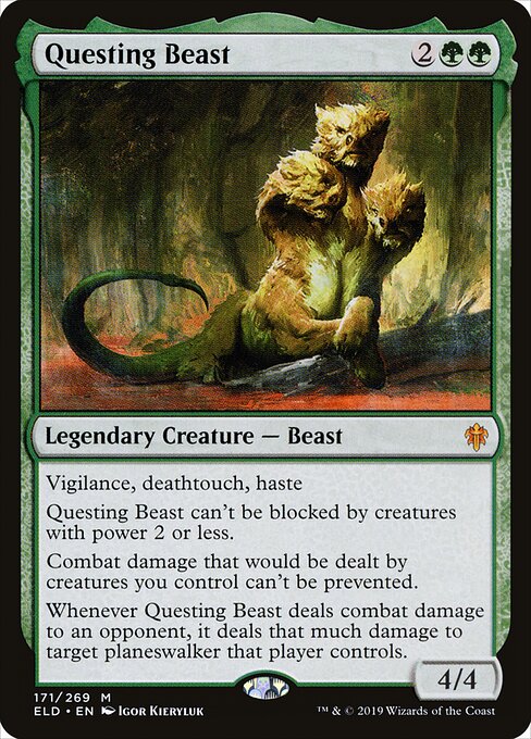 Questing Beast - Throne of Eldraine Magic card