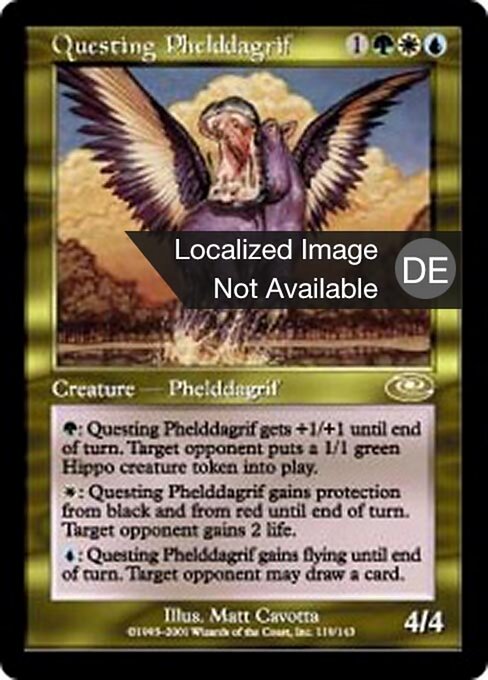 Phelddagrif Buscador (Questing Phelddagrif) - Planeshift (#119) - Illustrated by Matt Cavotta - Magic: The Gathering Card
