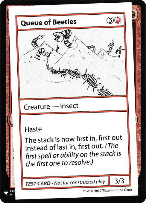 Queue of Beetles - Mystery Booster Playtest Cards 2019 (#61) - Illustrated by Brendan Sell - Magic: The Gathering Card