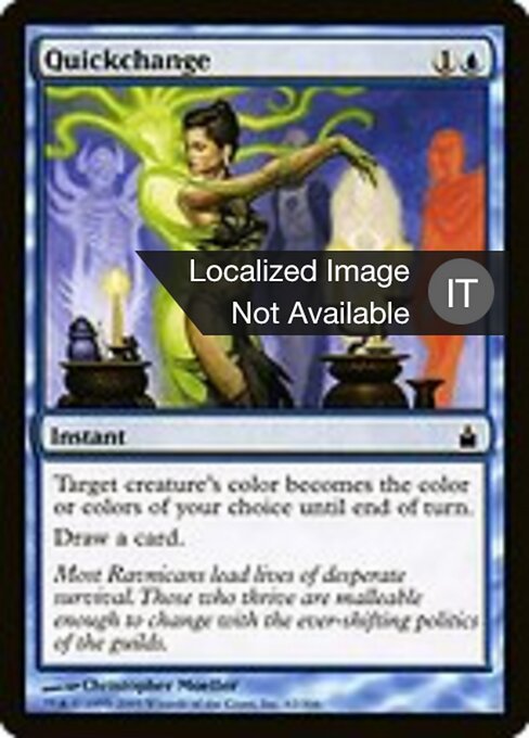 Sveltocambio (Quickchange) - Ravnica: City of Guilds (#62) - Illustrated by Christopher Moeller - Magic: The Gathering Card