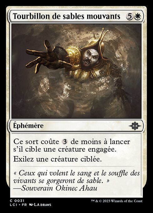 Tourbillon de sables mouvants (Quicksand Whirlpool) - The Lost Caverns of Ixalan (#31) - Illustrated by L.A. Draws - Magic: The Gathering Card