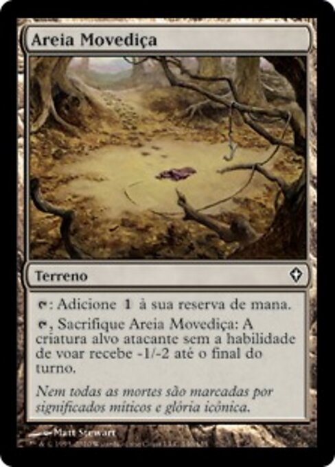 Quicksand - Visions (#166) - Illustrated by Roger Raupp - Magic: The Gathering Card