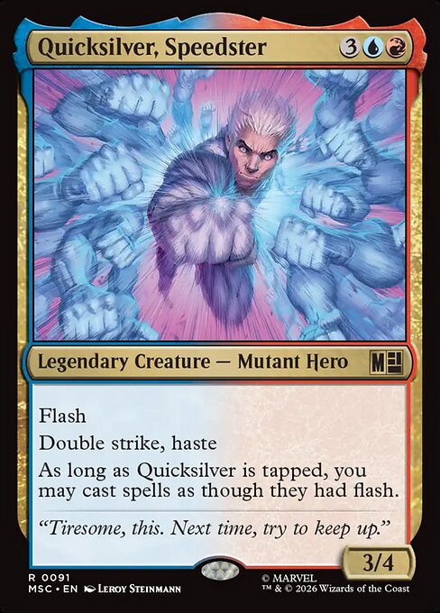 Quicksilver, Speedster - Marvel Super Heroes Commander Magic card